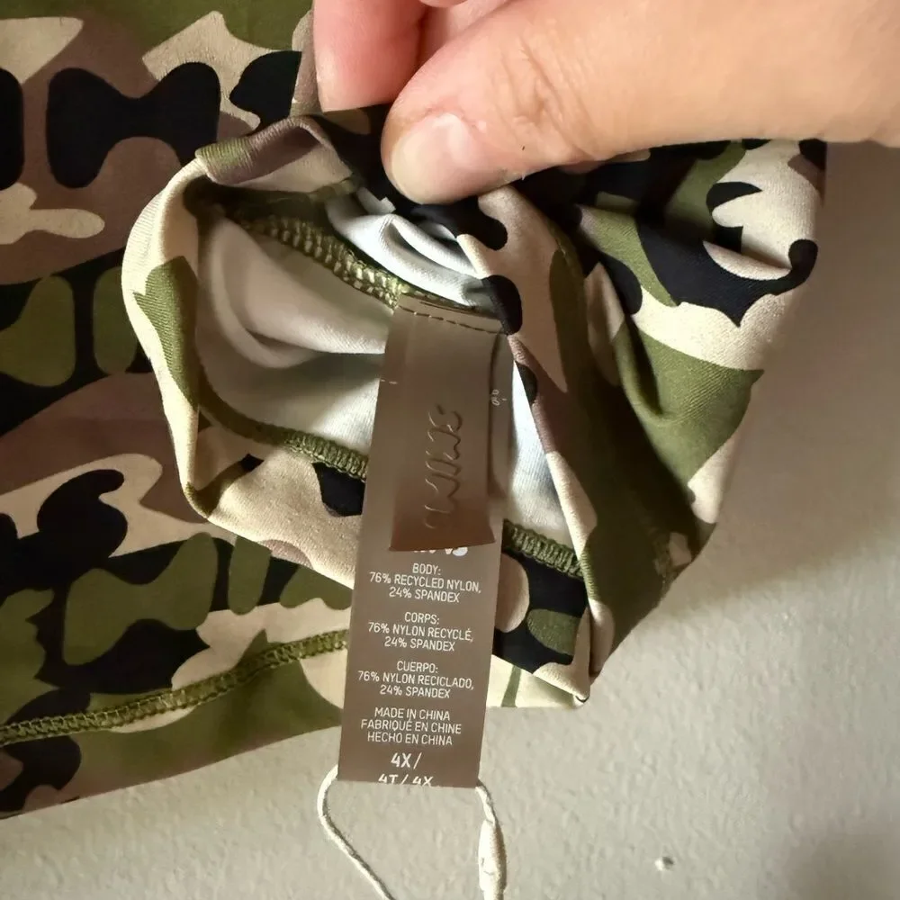 NWT Skims Swim Shirt Tee - Signature Swim T Shirt Camo Size 4X